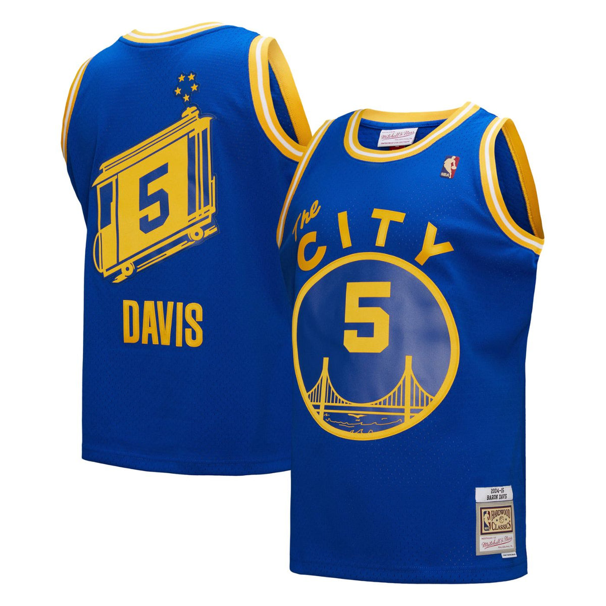 Golden State Warriors Baron Davis Royal 2004-05 Hardwood Classics Swingman Jersey