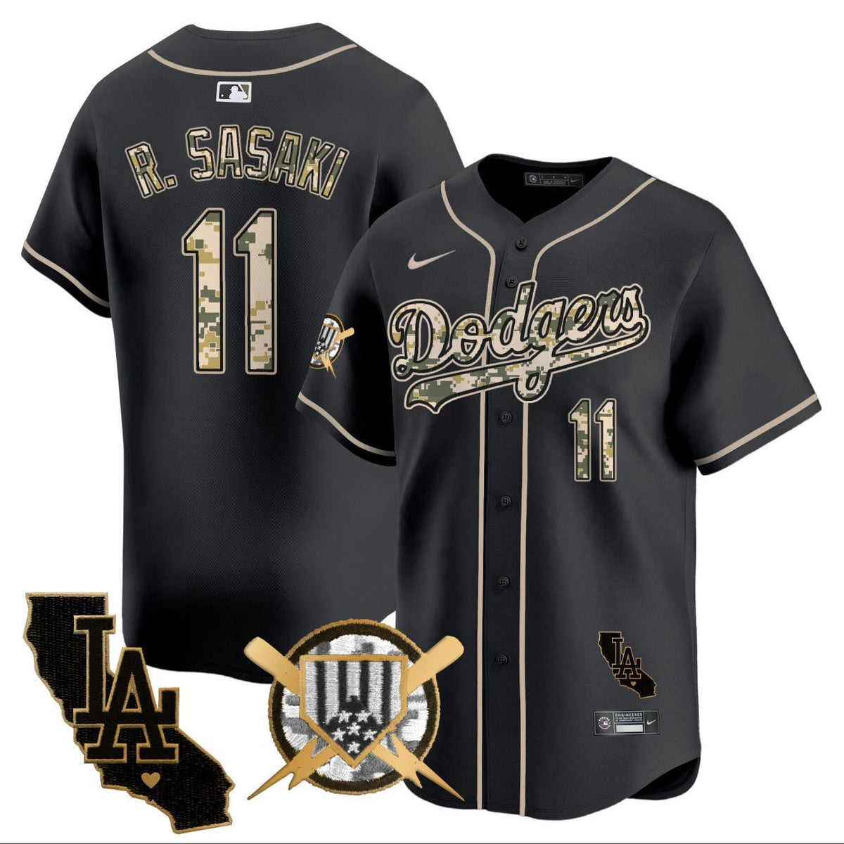 Roki Sasaki Los Angeles Dodgers Jersey - All Stitched