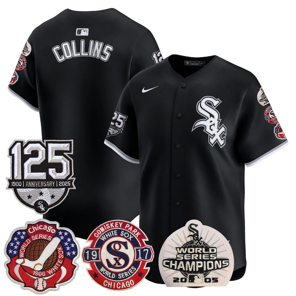 Men's Chicago White Sox 125th Anniversary - World Series Champions Jersey - All Stitched