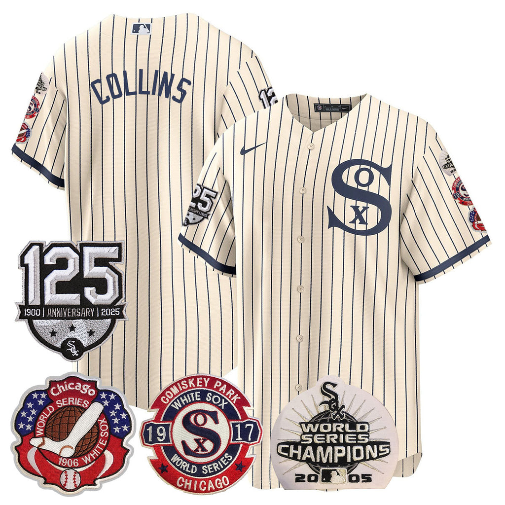 Men's Chicago White Sox 125th Anniversary - World Series Champions Jersey - All Stitched