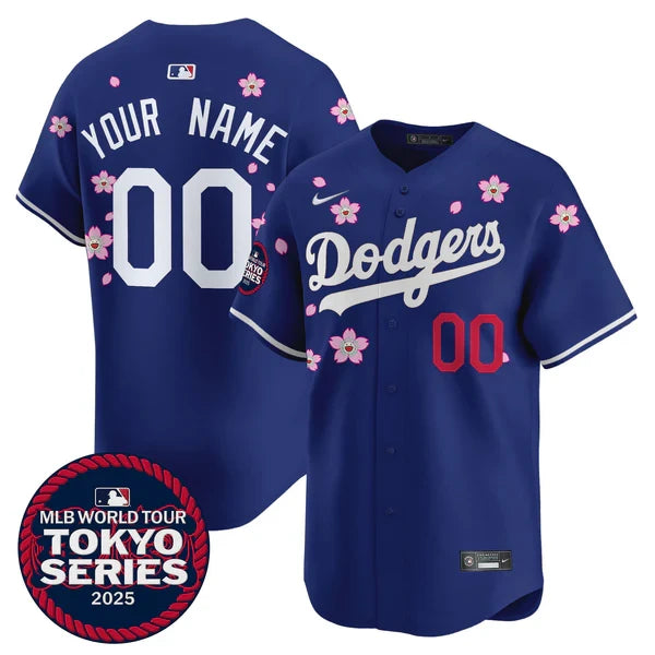 Custom Gender/Name Dodgers Tokyo Series 2025 Vapor Premier Limited Jersey - Stitched