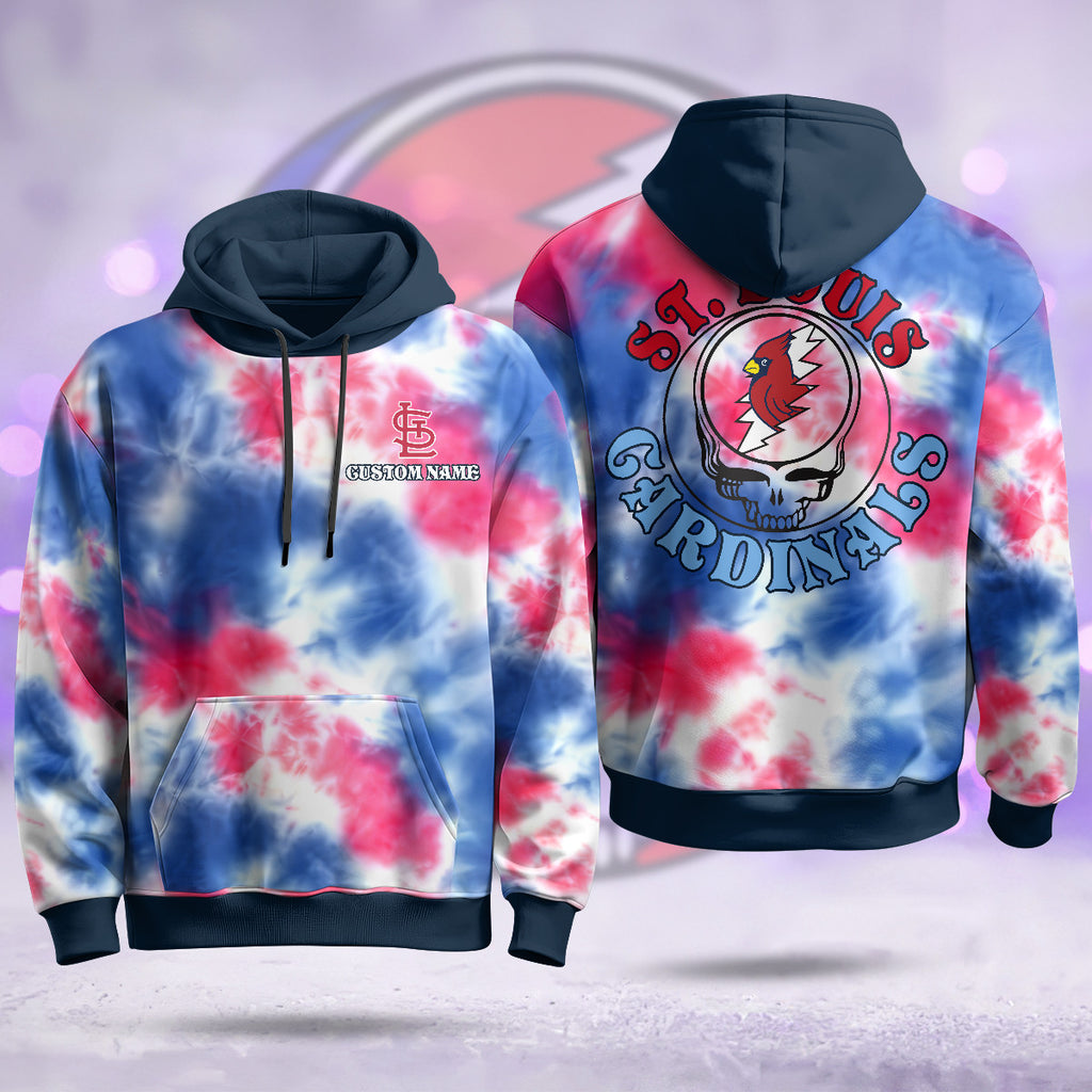 Custom Name St. Louis Cardinals Grateful Dead Limited Jersey