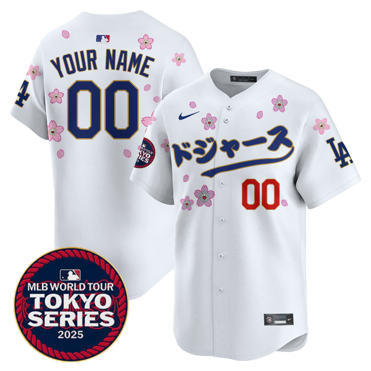 Custom Los Angeles Dodgers Tokyo Series 2025 Vapor Limited Jersey N6 - Stitched