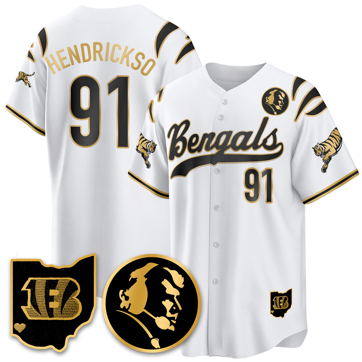 CIN Vapor Limited Baseball Jersey - John Madden Patch - All Stitched