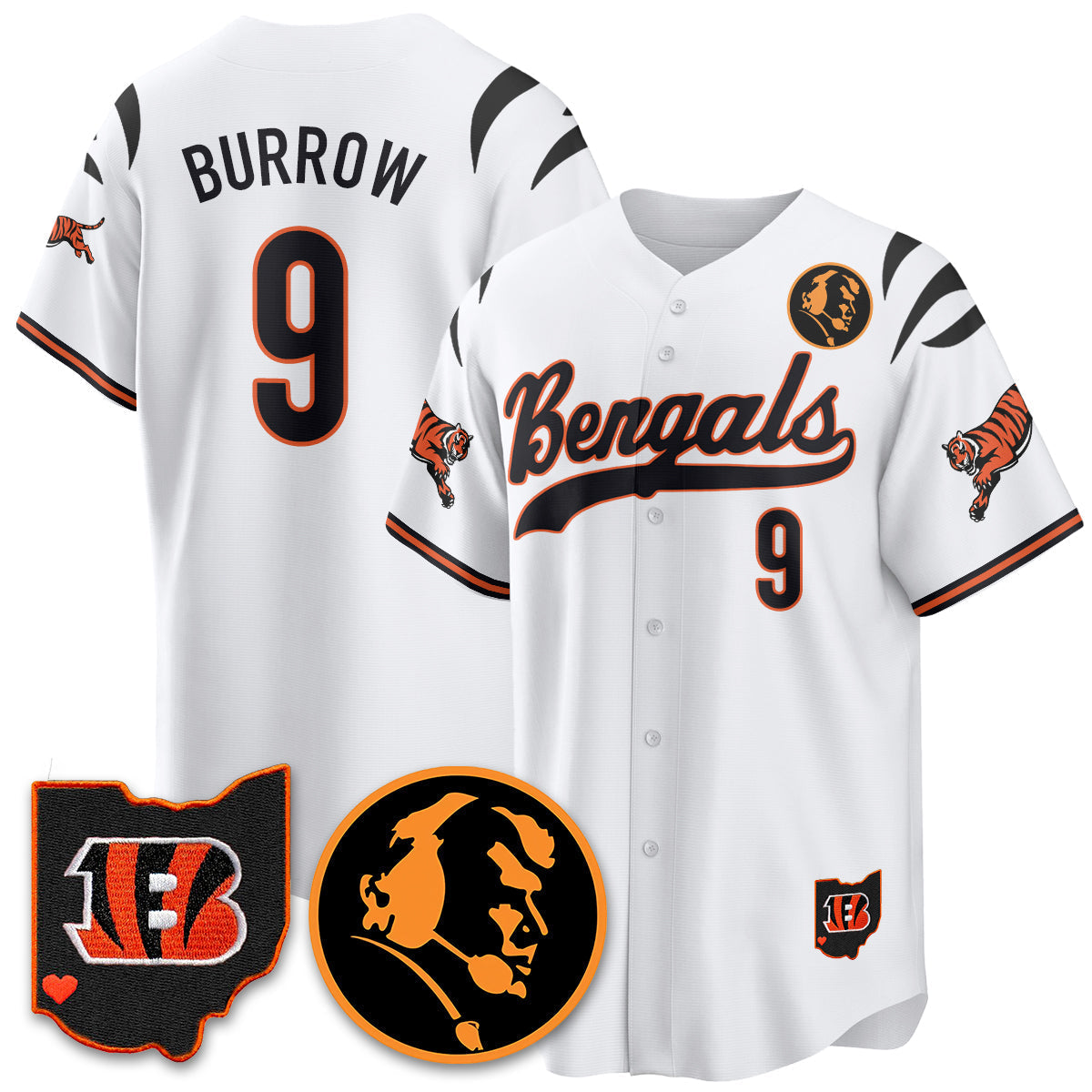 CIN Vapor Limited Baseball Jersey - John Madden Patch - All Stitched