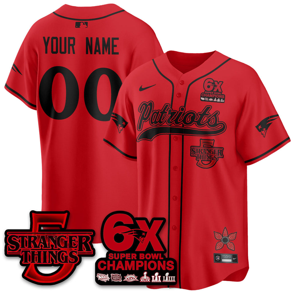 NE Stranger Things Vapor Limited Baseball Jersey - All Stitched