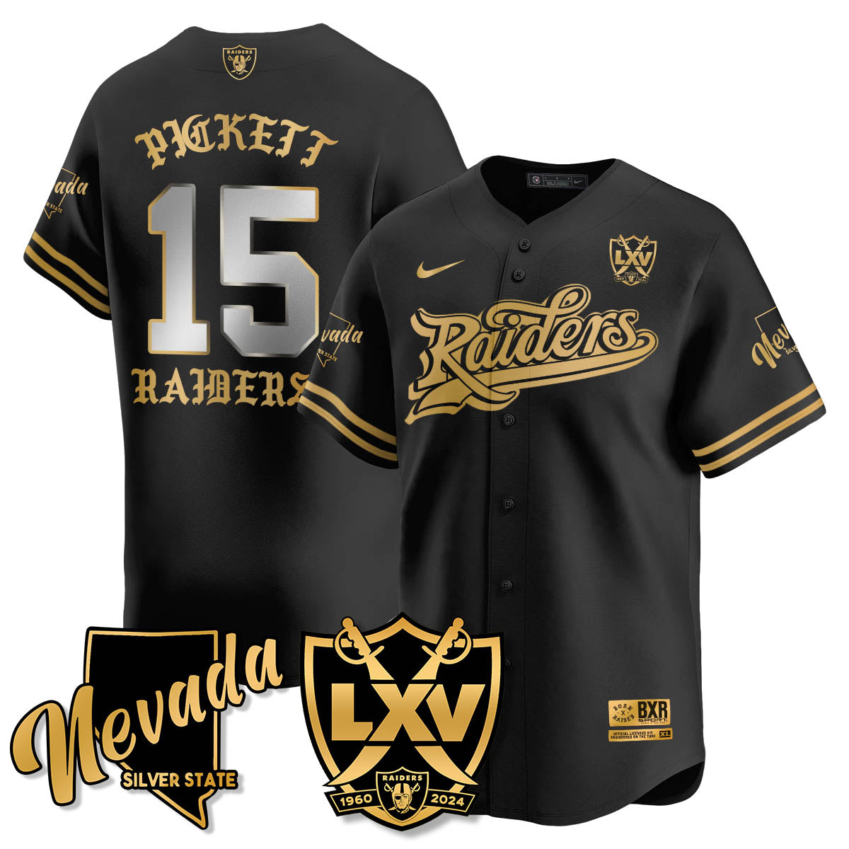 LVR Born x Raised Baseball Jersey - All Stitched