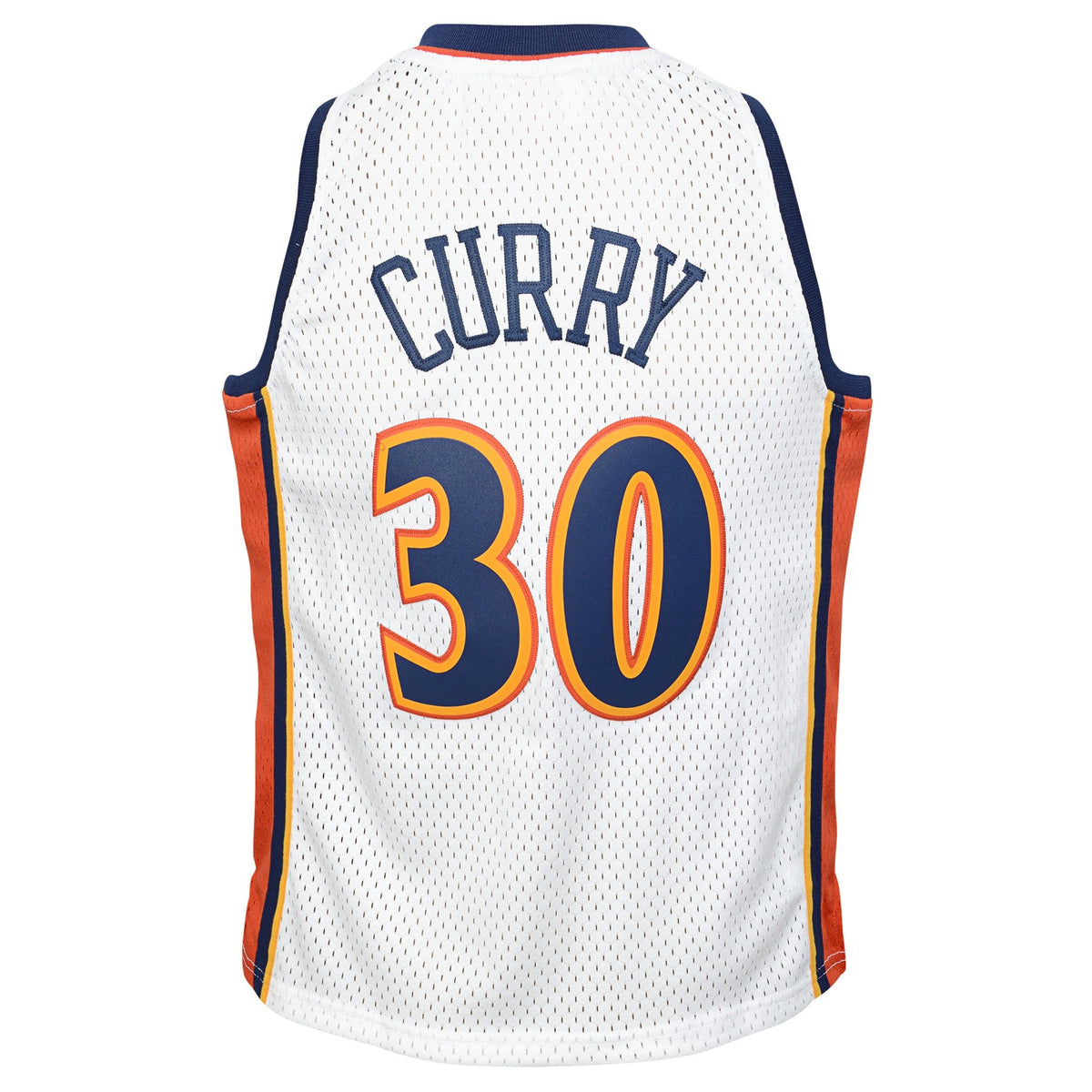 Youth Stephen Curry Golden State Warriors Mitchell & Ness White 2009-10 Hardwood Classics Swingman Jersey