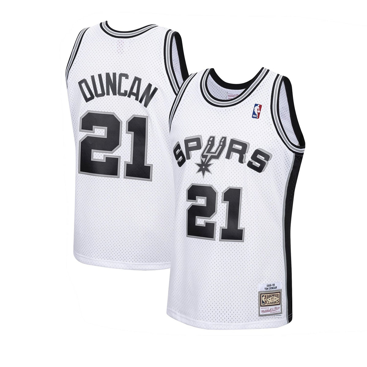San Antonio Spurs Swingman Jersey Tim Duncan 1998 99 | Stitched Jersey RTJS 11876
