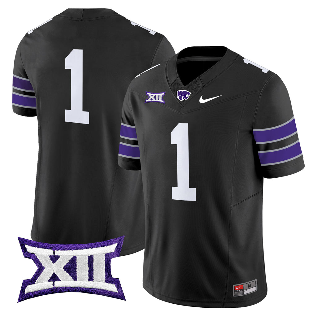 Men's Kansas State Wildcats 2025 Vapor Limited Jersey - All Stitched