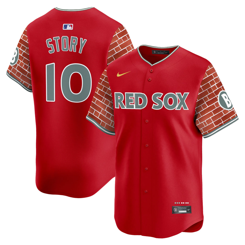 Men's Boston Red Sox 2025 Fenway Red Brick Style Vapor Premier Limited Jersey - Stitched