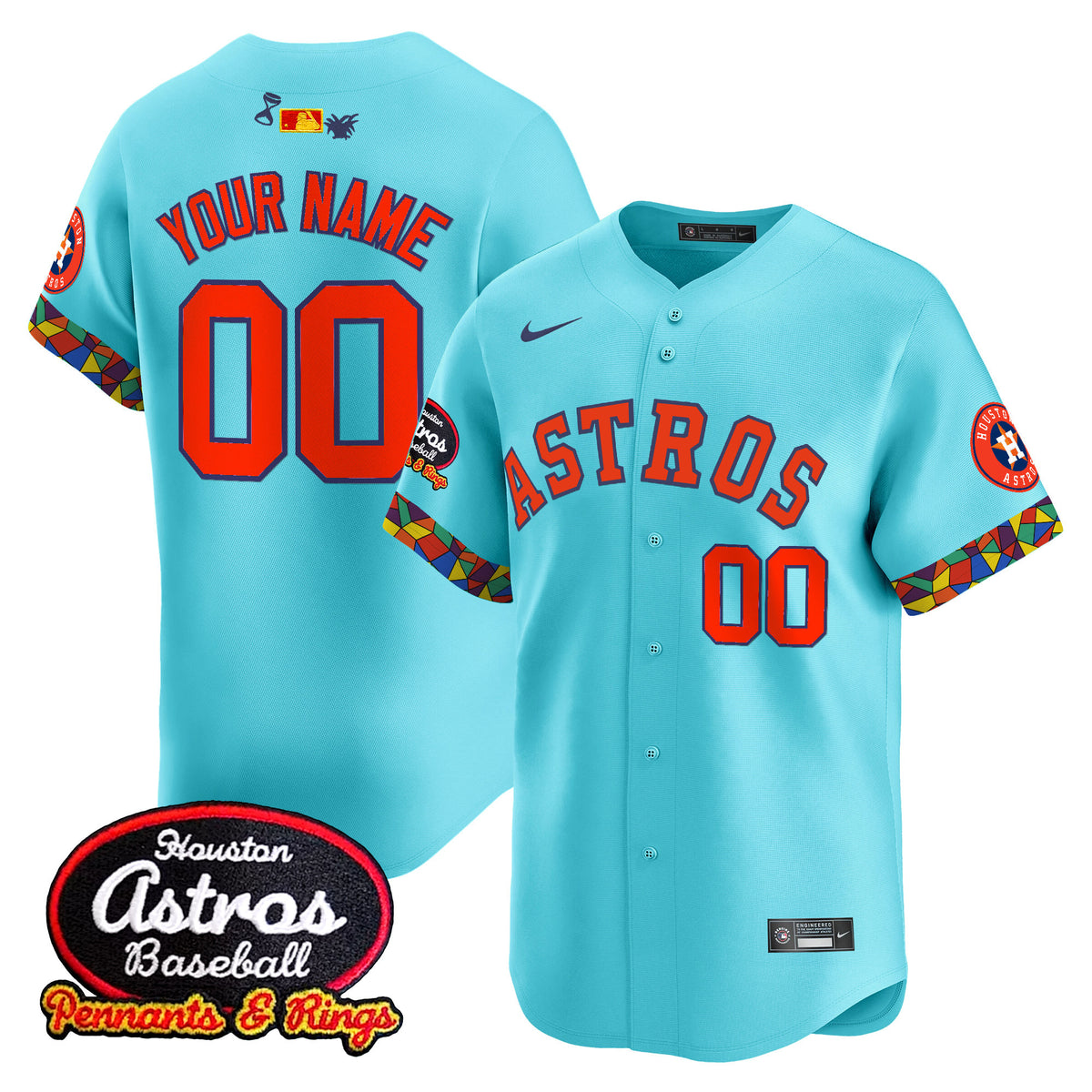 Houston Astros x El Tiempo Cantina Vapor Premier Limited Custom Jersey - All Stitched