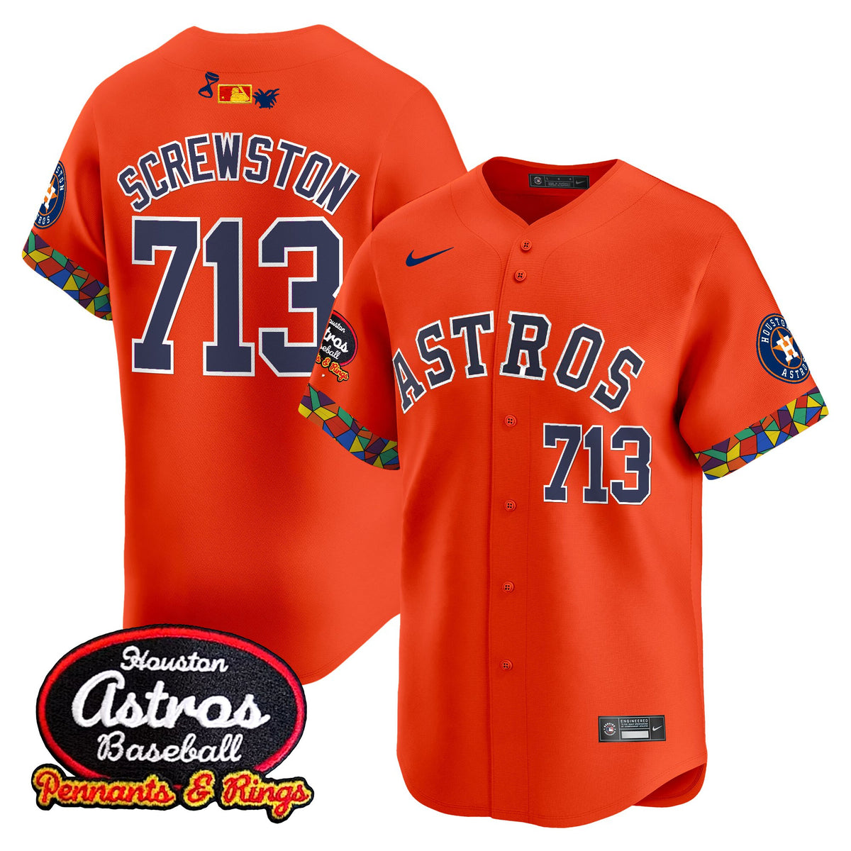 Men's Houston Astros x El Tiempo Cantina Vapor Premier Limited Jersey - All Stitched
