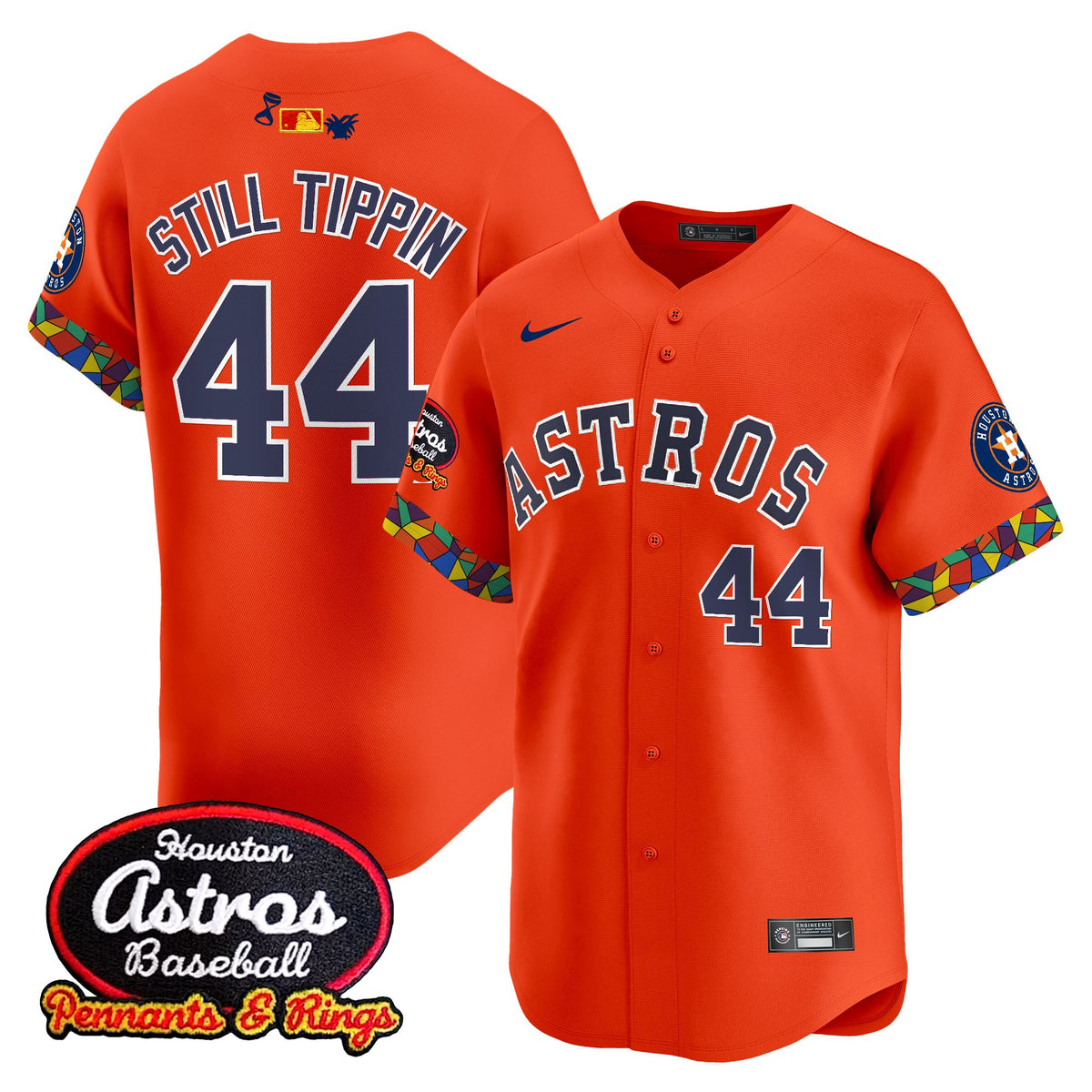 Men's Houston Astros x El Tiempo Cantina Vapor Premier Limited Jersey - All Stitched