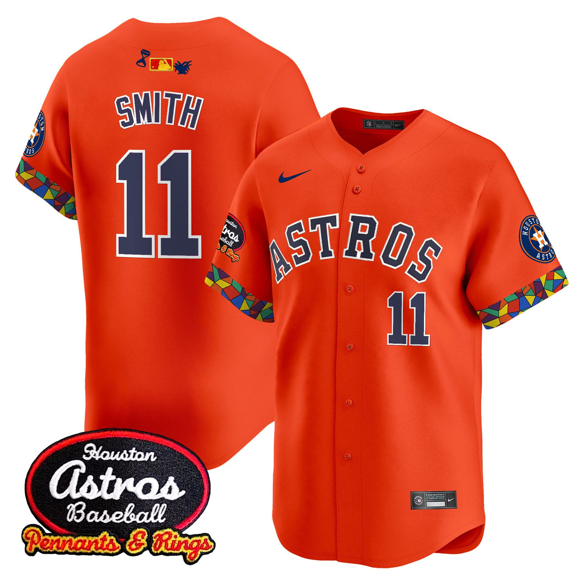 Men's Houston Astros x El Tiempo Cantina Vapor Premier Limited Jersey - All Stitched