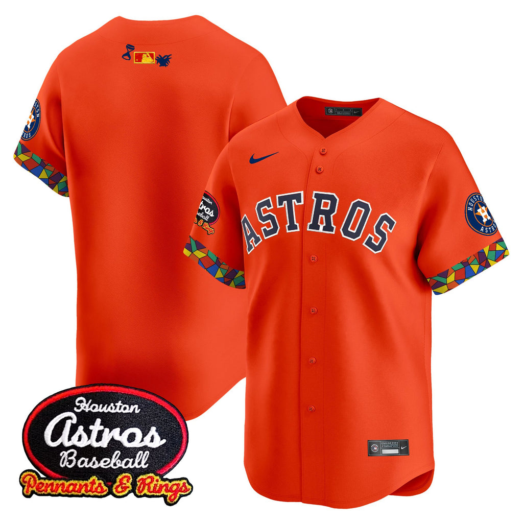 Men's Houston Astros x El Tiempo Cantina Vapor Premier Limited Jersey - All Stitched