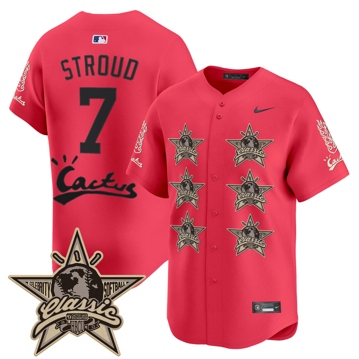 Men's Houston Astros Cactus Jack 2025 Vapor Premier Limited Jersey V2 - All Stitched