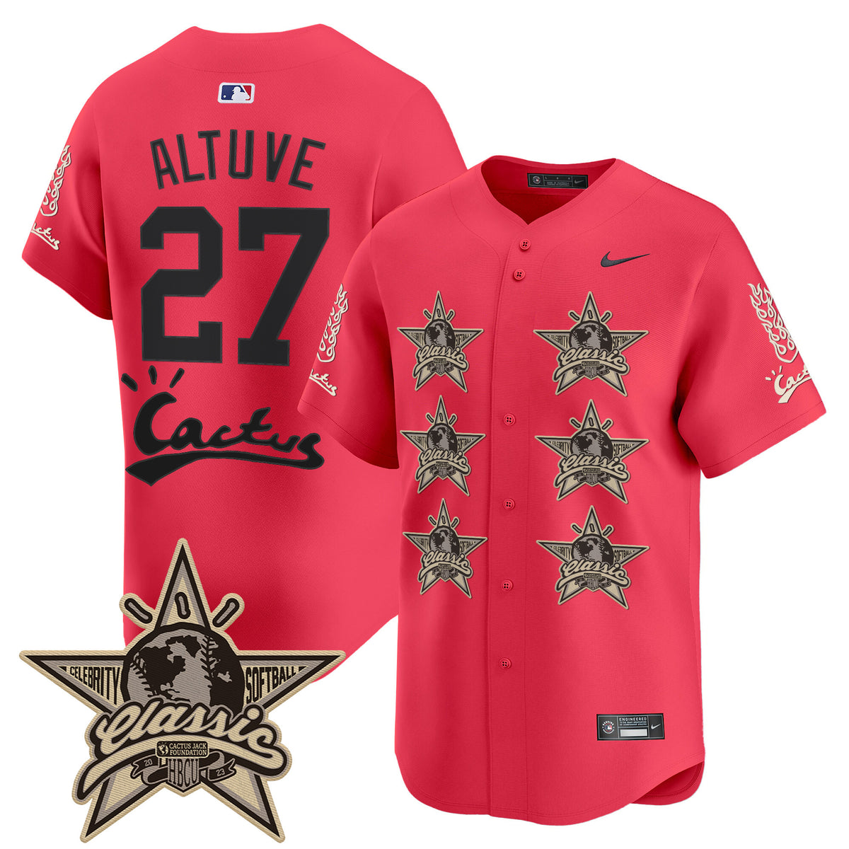 Men's Houston Astros Cactus Jack 2025 Vapor Premier Limited Jersey V2 - All Stitched