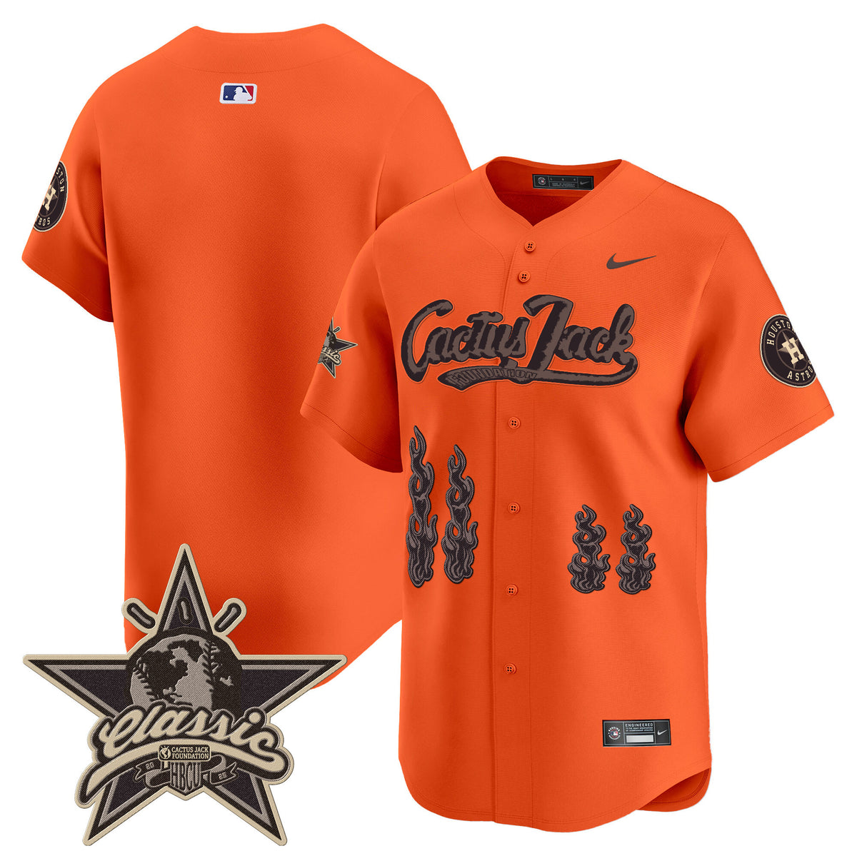 Men's Houston Astros Cactus Jack 2025 Vapor Premier Limited Jersey - All Stitched