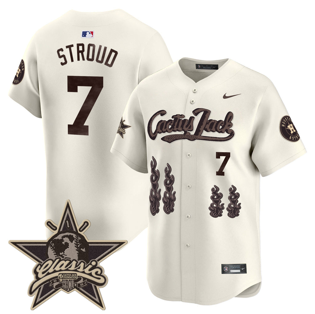 Men's Houston Astros Cactus Jack 2025 Vapor Premier Limited Jersey - All Stitched