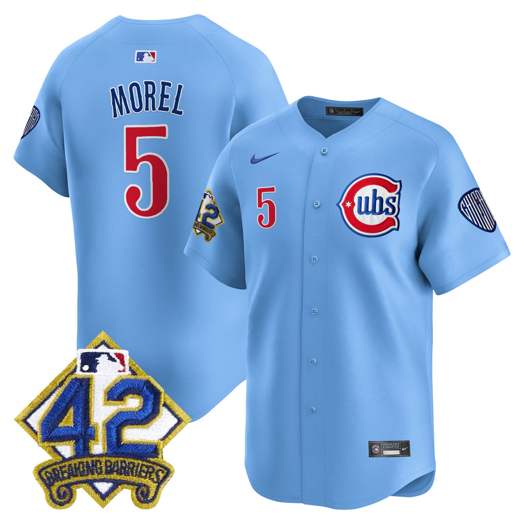 Men's Chicago Cubs 2025 Jackie Robinson Patch Vapor Premier Limited Jersey - All Stitched
