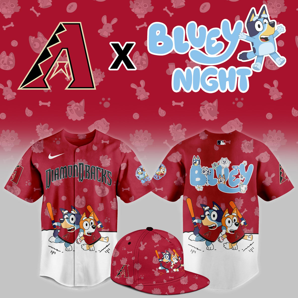 Arizona Diamondbacks 2025 Bluey Night Limited Jersey