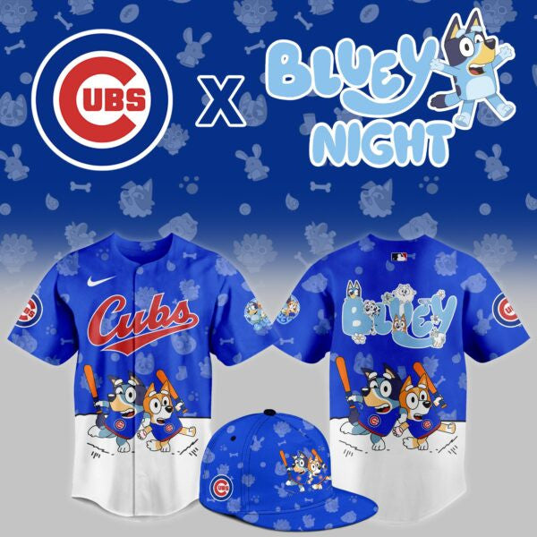 Chicago Cubs 2025 Bluey Night Limited Jersey