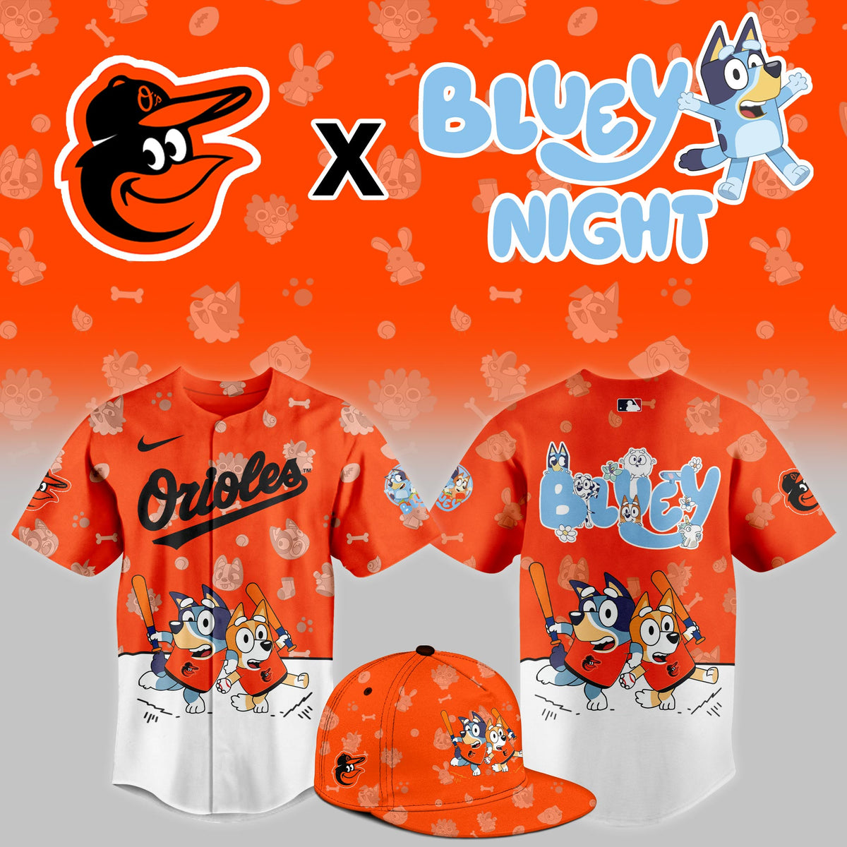 _Baltimore Orioles 2025 Bluey Night Limited Jersey