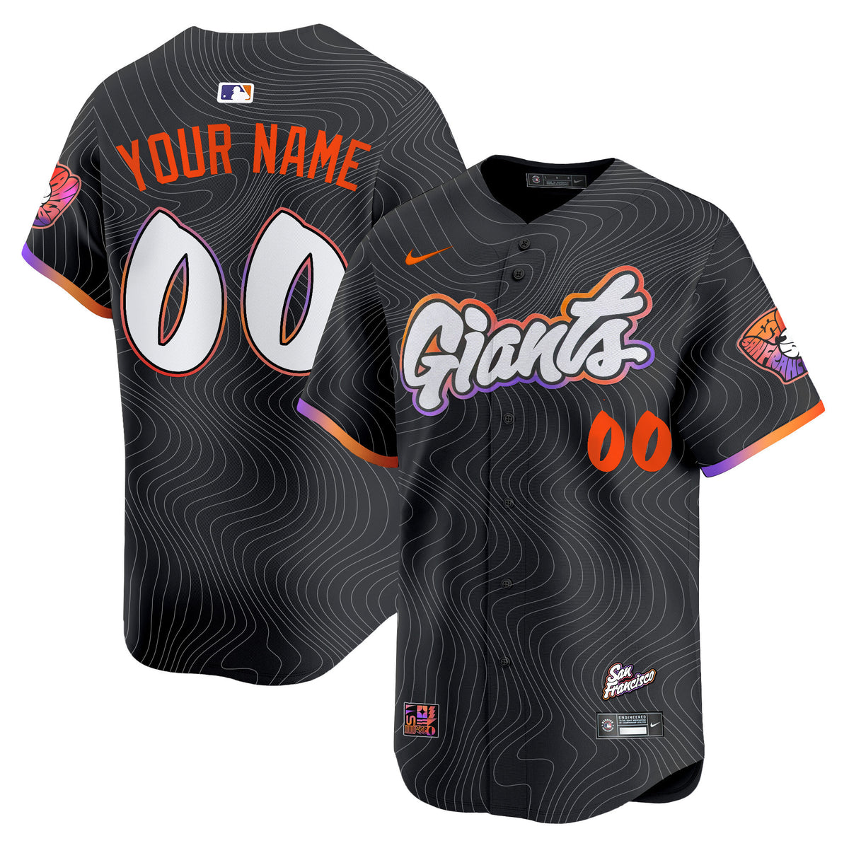 San Francisco Giants 2025 City Connect Vapor Premier Limited Custom Jersey - All Stitched