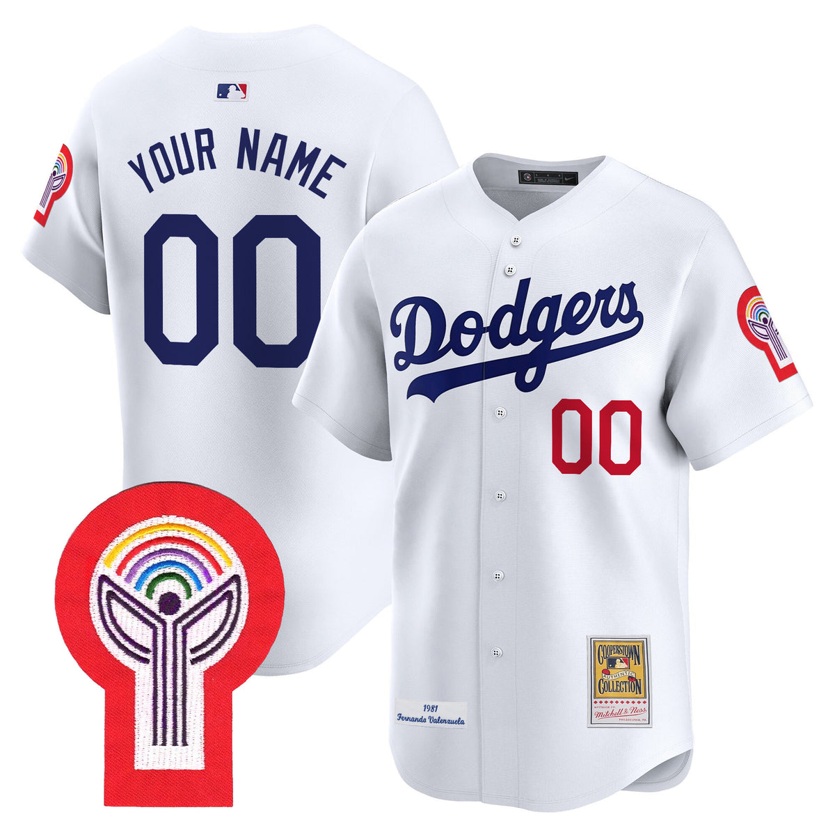 Dodgers 1981 Cooperstown Custom Jersey - All Stitched