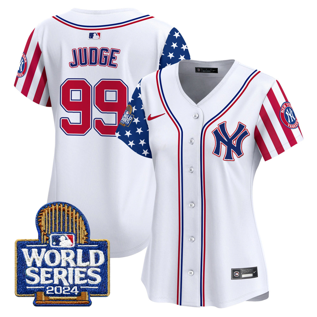 Women's Yankees American Style 2024 World Series Vapor Premier Limited Jersey - All Stitched